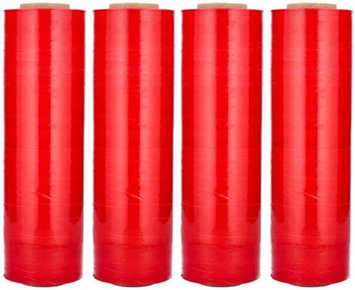 Red Stretch Wrap 18" x 1000' 85ga (4 rolls/case) - Gpack Supplies