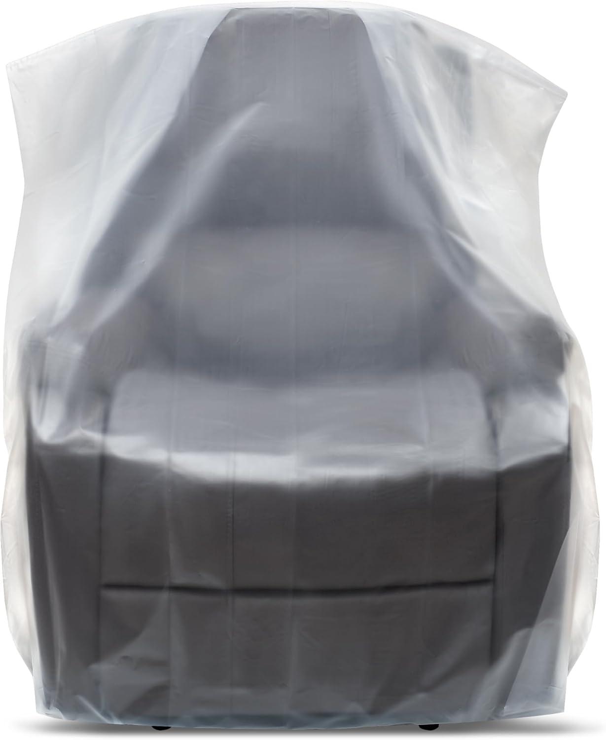 Plastic Furniture Covers for Moving & Storage – Heavy-Duty Chair Protector 64x42x34