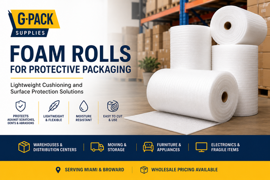 Foam Rolls for Protective Packaging: Lightweight Cushioning for Shipping and Surface Protection