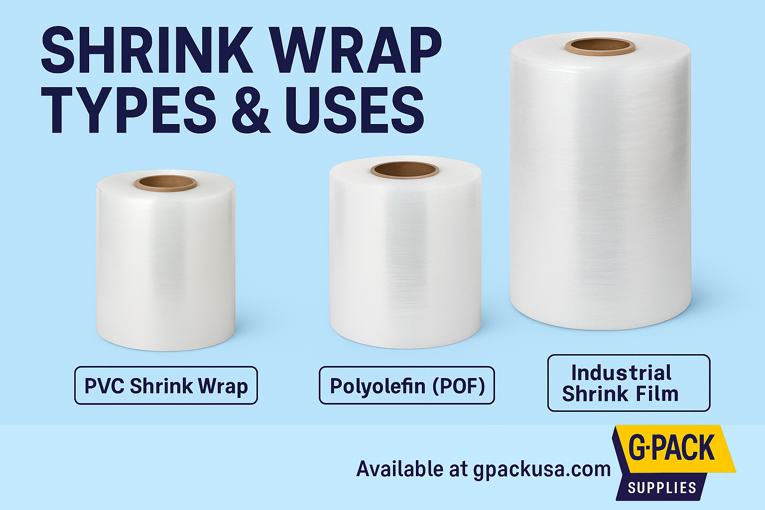 Shrink Wrap Types and Uses – Gpack Supplies