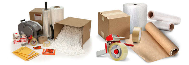 All packaging supplies — boxes, cushioning, tape, wrap, labels — Gpack Supplies