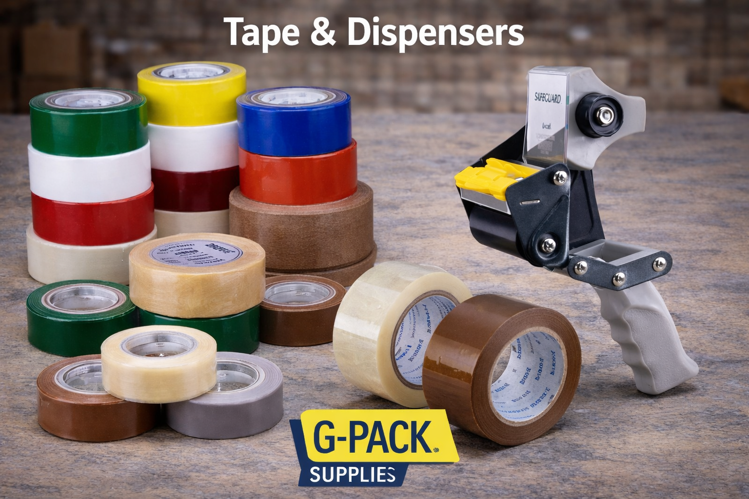 Packing Tape & Dispensers | Acrylic & Specialty – Gpack Supplies
