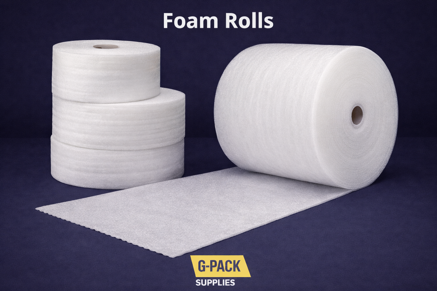 Foam rolls polyethylene foam for packaging cushioning and product protection Gpack Supplies Miami warehouse