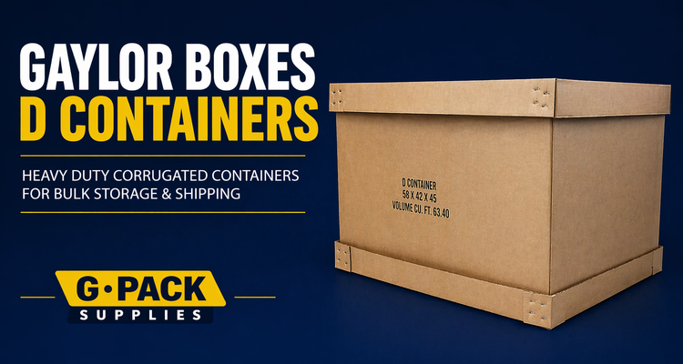 Gaylord boxes D containers heavy duty corrugated bulk bins for industrial storage and shipping Miami warehouse Gpack Supplies