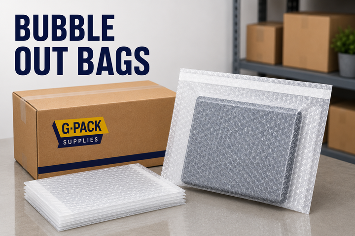 Bubble out bags protective bubble pouches for shipping fragile products and ecommerce packaging Gpack Supplies Miami warehouse