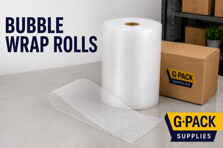 Bubble wrap rolls for shipping packaging protection and cushioning fragile products Gpack Supplies Miami warehouse
