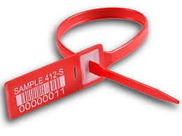 Plastic Pull Up Seals 400mm Adjustable Red – 100 Pack Tamper Evident Security Seals