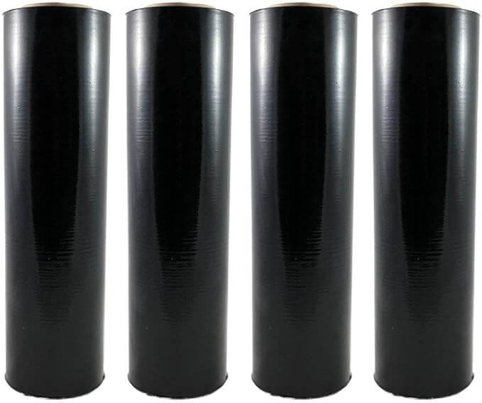 Black Stretch Wrap 18" x 1000' 85ga (4 rolls/case) - Gpack Supplies