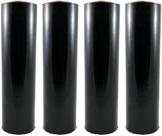 Black Stretch Wrap 18" x 1000' 85ga (4 rolls/case) - Gpack Supplies