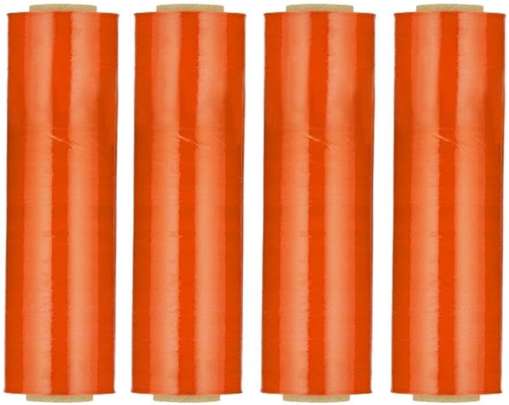 Orange Stretch Wrap 18" x 1000' 85ga (4 rolls/case) - Gpack Supplies