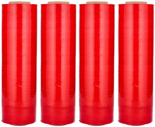 Red Stretch Wrap 18" x 1000' 85ga (4 rolls/case) - Gpack Supplies