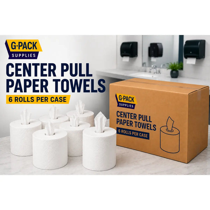 Center Pull Paper Towels – 6 Rolls per Case (Commercial Grade) | Gpack Supplies