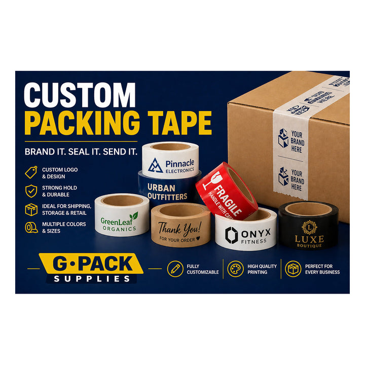 Custom Printed Tape - alternate product view 1 - Gpack Supplies