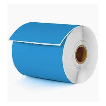 Direct Thermal Labels – 4 x 6 – Blue – 9 Rolls – 1 Core - Gpack Supplies