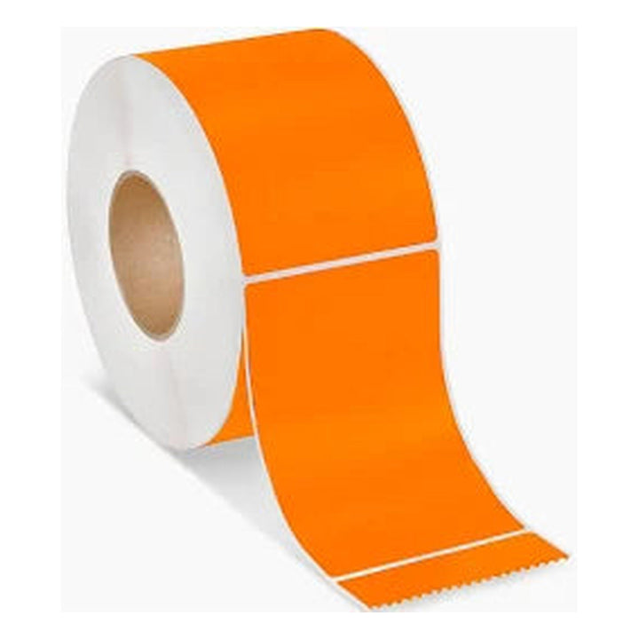 Direct Thermal Labels – 4 x 6 – Orange – 4 Rolls – 3 Core - Gpack Supplies
