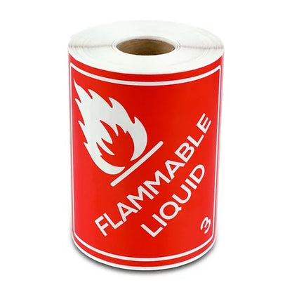 flamable liquid label 