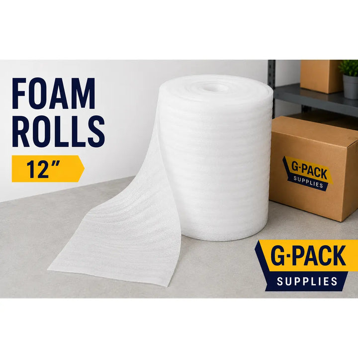 Foam Roll 1/4” x 12” x 250' – Single Roll (Protective Packaging) | Gpack Supplies