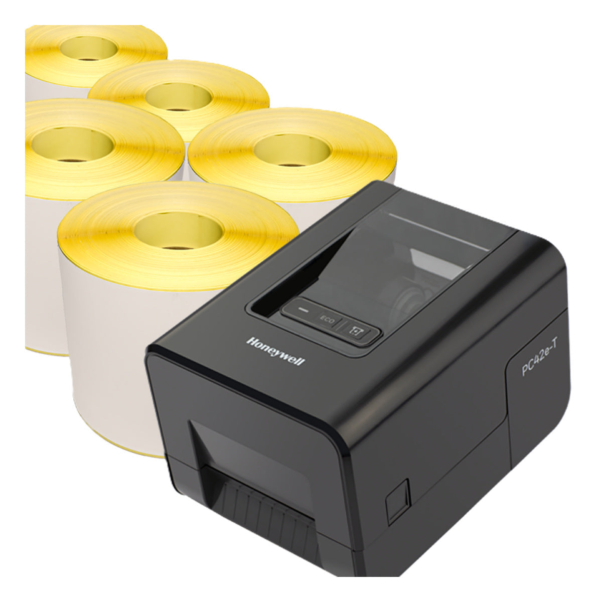 Honeywell PC42E-T Thermal Transfer Label Printer – Desktop Barcode Printer - alternate product view 1 - Gpack Supplies
