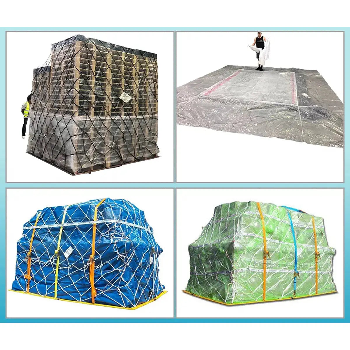 Air Cargo Pallet Covers – 215 x 98 x 54 – 1 Mil Clear – 25 Covers | Gpack Supplies