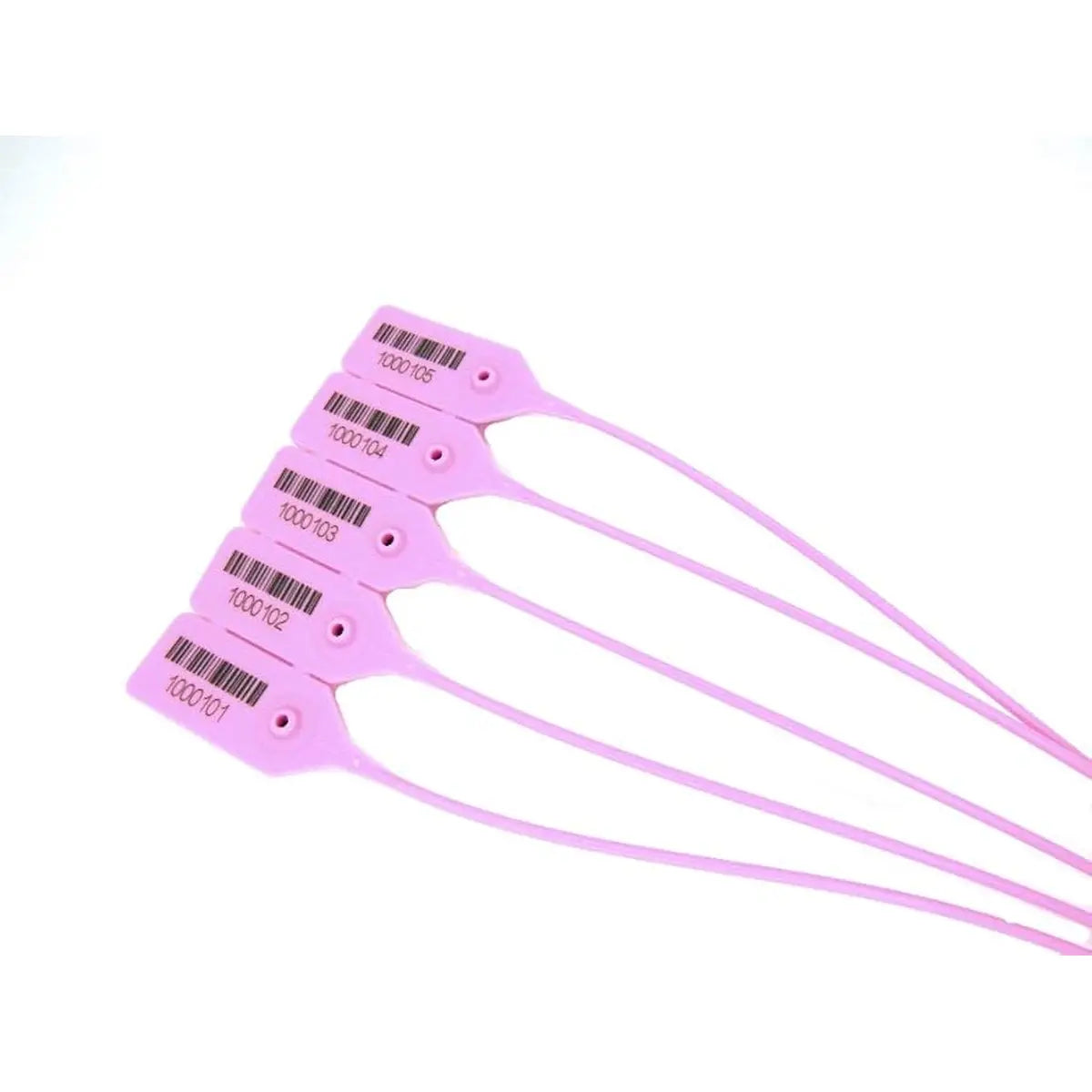 Plastic Pull Up Seals 400mm Adjustable Pink – 100 Pack Tamper Evident Security Seals | Gpack Supplies