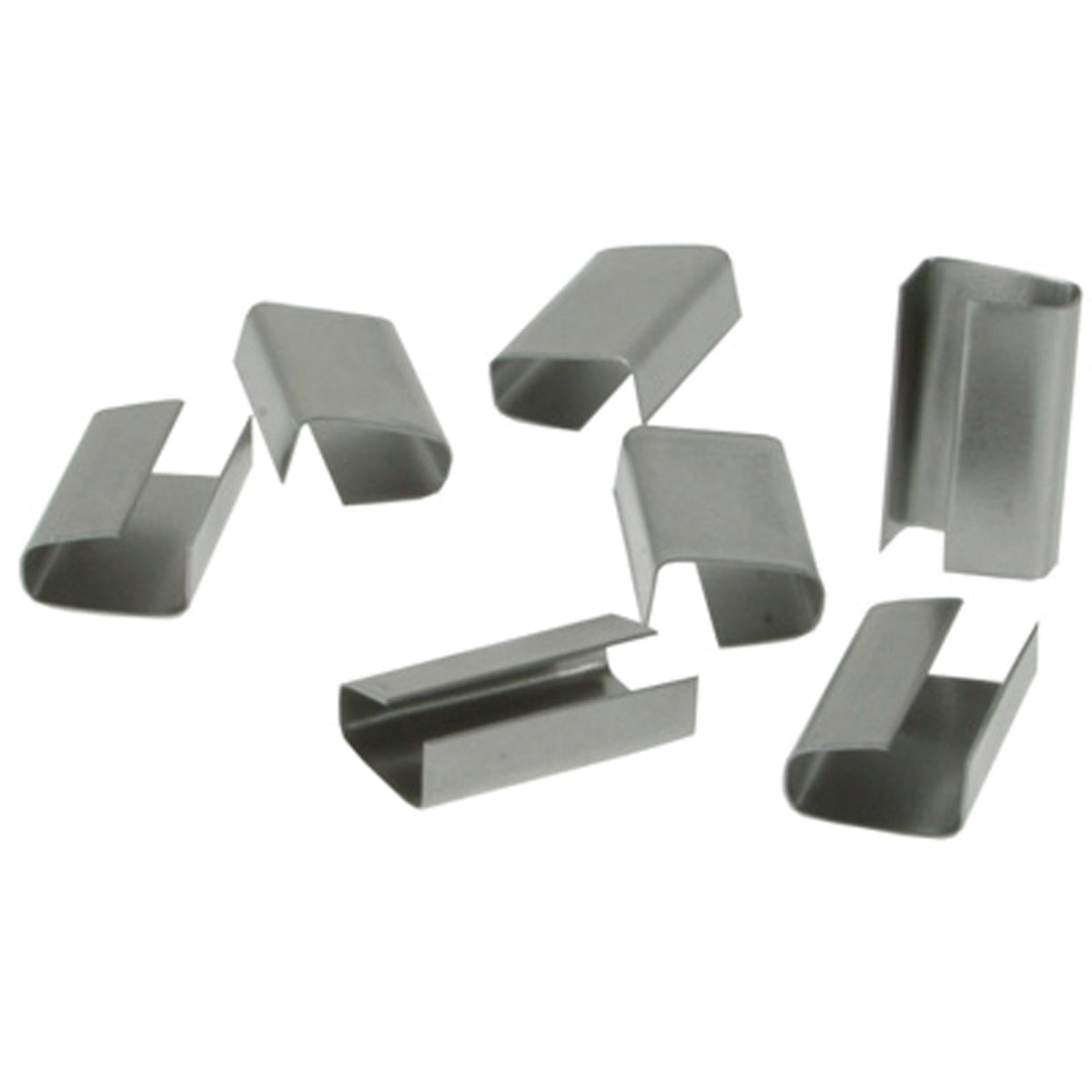 Poly Strapping Seals Metal Seal Tensile: 1000 1/2" Semi Open – Strapping | Gpack Supplies