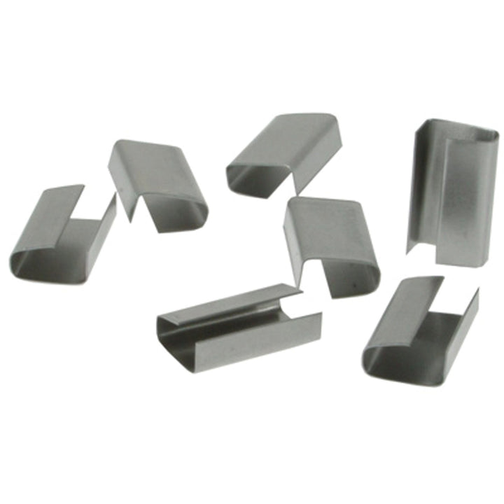 Poly Strapping Seals Metal Seal Tensile: 1000 1/2" Semi Open – Strapping | Gpack Supplies