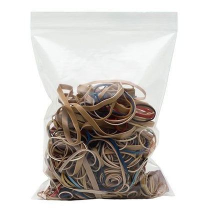 Reclosable ziplock bags 8x10 clear plastic zipper bags for storage packaging and organization wholesale Miami warehouse Gpack Supplies
