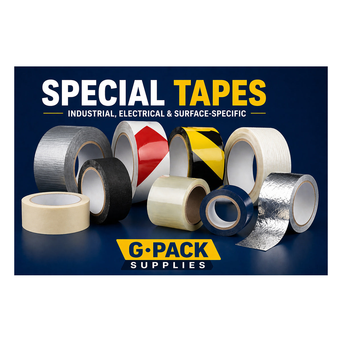 Security, Masking, Filament and Reinforced Tapes - alternate product view 1 - Gpack Supplies