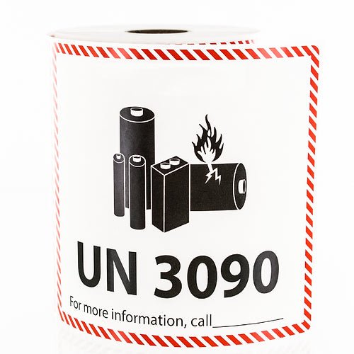 Shipping and Hazardous Labels Lithium Battery UN3090 – Packaging Supplies | Gpack Supplies