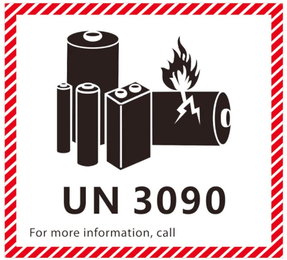 Un3092 Label Hazardous Labels Lithium Battery UN3090 4.7 x 4.3 500 Labels – Gpack ...