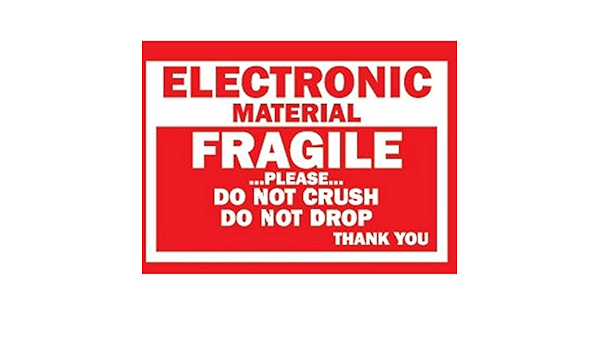 Shipping and Hazardous Labels Fragile "Electronic material" – Packaging Supplies | Gpack Supplies