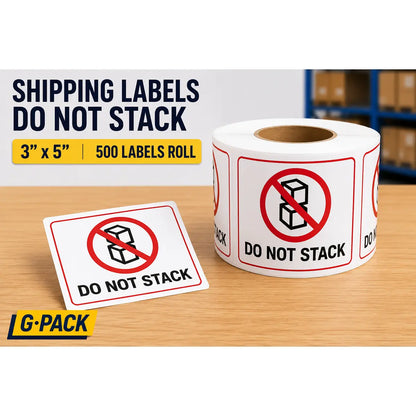 Shipping Labels Do Not Stack – 3 x 5 – 500 Labels Roll | Gpack Supplies