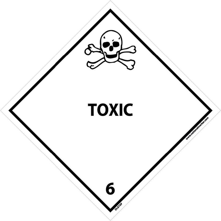 Shipping and Hazardous Labels Toxic #6 – Packaging Supplies | Gpack Supplies