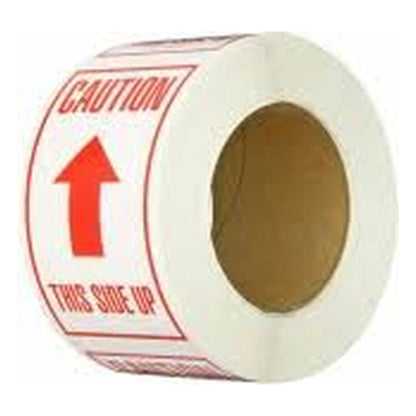 Shipping Labels Caution This Side Up – 3 x 5 – 500 Labels Roll - alternate product view 2 - Gpack Supplies