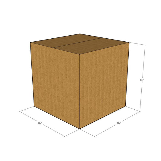 Single Wall Cube Boxes  16" x 16" x 16"