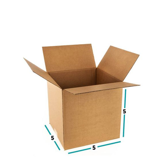 Single Wall Cube Boxes 5" x 5" x 5"