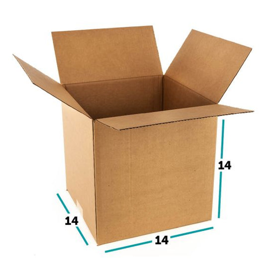 Single Wall Cube Boxes  14" x 14" x 14"