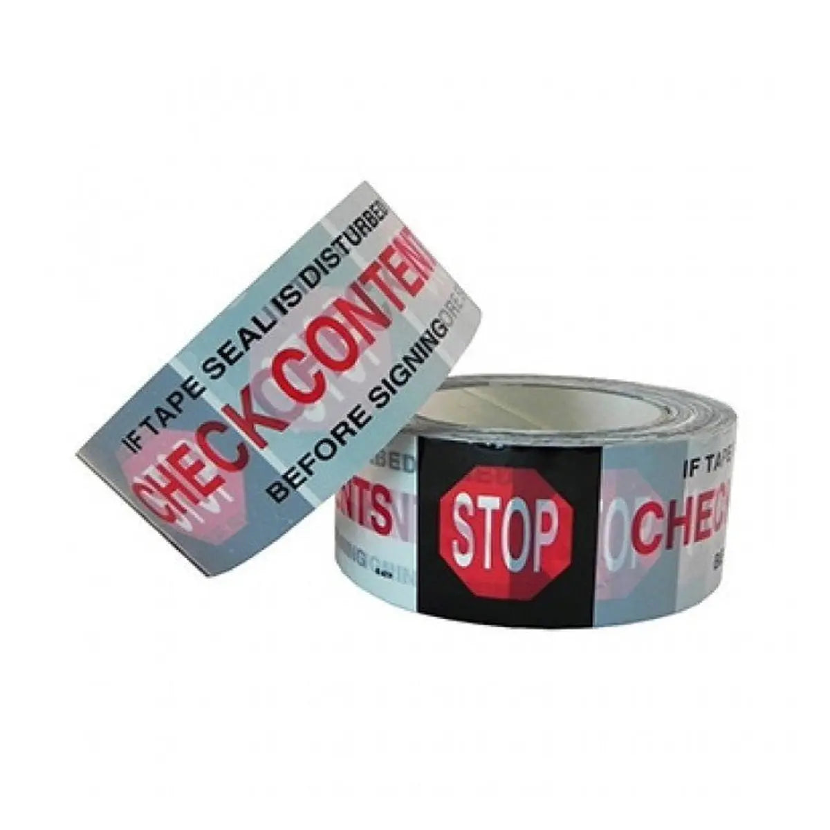 Stop Check Content Printed Security Tape – 2 x 110 yd – 36 Rolls Case | Gpack Supplies