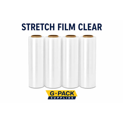 Stretch Film Clear 18 x 1000 – 85 Gauge – Pallet Wrap – 4 Rolls Case | Gpack Supplies