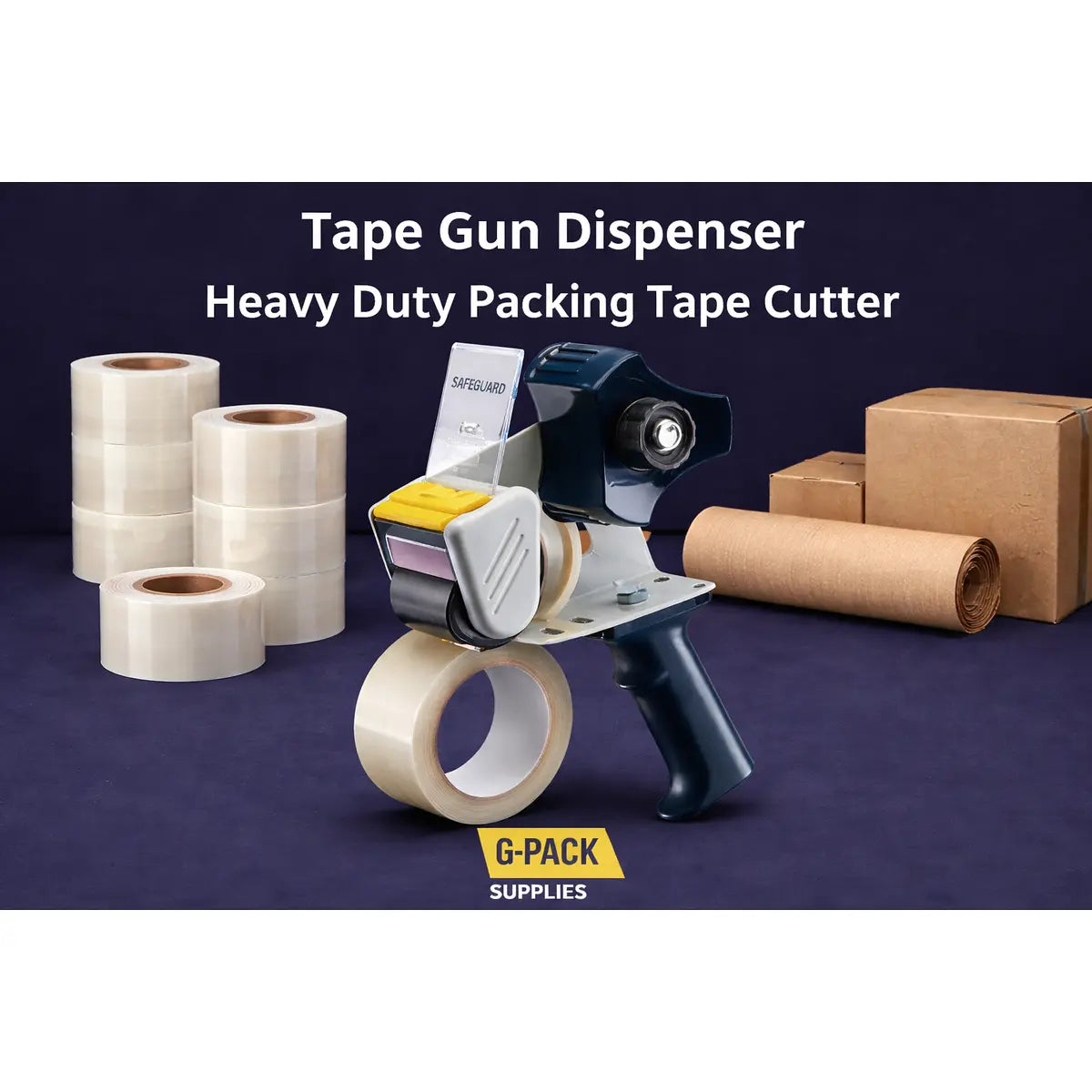 Tape Dispenser 2" Heavy Duty – Industrial Packing Tape Gun | Gpack Supplies