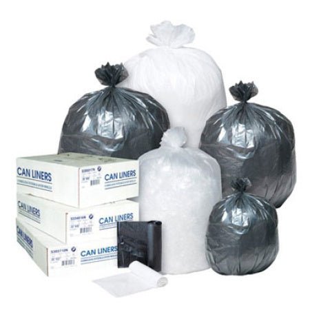 Trash Bags Can liners 38 x 58" clear 60 gallons 15 microns (150/case) – Poly Bags | Gpack Supplies