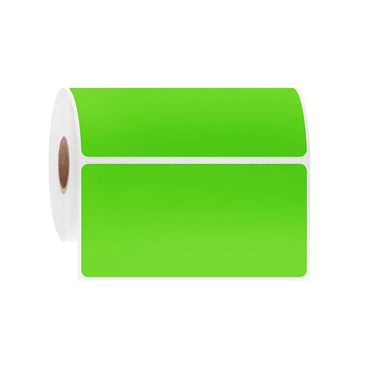 Green Direct Thermal Labels 4x6