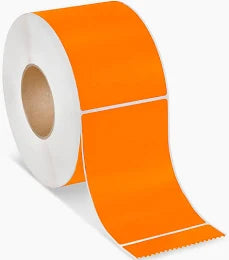 Direct Thermal Labels – 4 x 6 – Orange – 4 Rolls – 3 Core