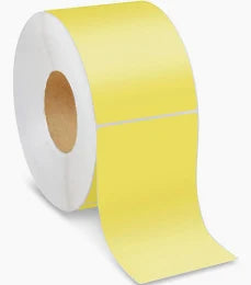 Direct Thermal Labels – 4 x 6 – Yellow – 4 Rolls – 3 Core